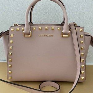 Michael kors Selma Stud purse nude pink